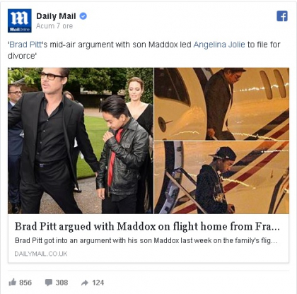 Momentul in care Angelina Jolie a decis sa ceara divortul. Ce s-a intamplat intre Brad Pitt si fiul sau Maddox in avion