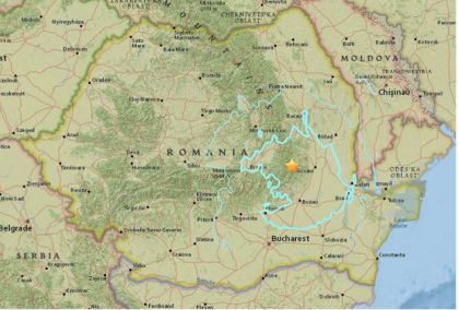 Cutremur cu magnitudinea de 5,6, in Vrancea, resimtit in Moldova: Harta cu epicentrul cutremurului - FOTO Cutremur cu magnitudinea de 5,6, in Vrancea, resimtit in Moldova: Harta cu epicentrul cutremurului - FOTO