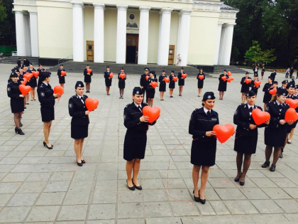 Flash-mob organizat de psihologii Inspectoratului General al Politiei - GALERIE FOTO