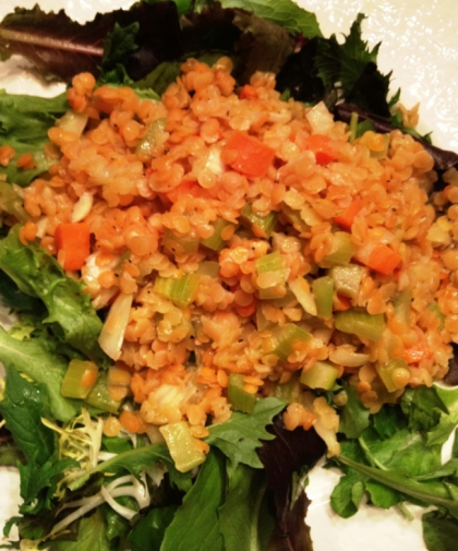 Salata de toamna cu linte rosie! O reteta foarte sanatoasa