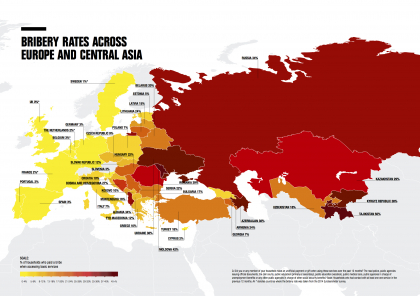 Transparency International - "Moldova se afla in varful piramidei cu cea mai mare ingrijorare privind raspandirea coruptiei" - FOTO 