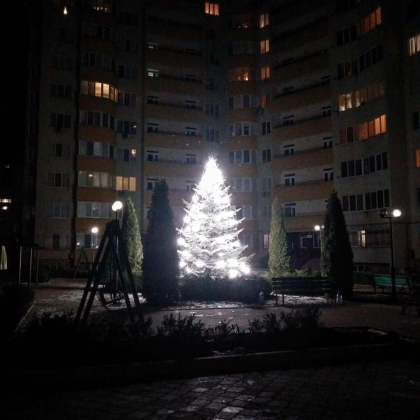 Locuitorii unui bloc din sectorul Buiucani si-au impodobit propriu brad in curte. Cum arata acesta - FOTO Locuitorii unui bloc din sectorul Buiucani si-au impodobit propriu brad in curte. Cum arata acesta - FOTO