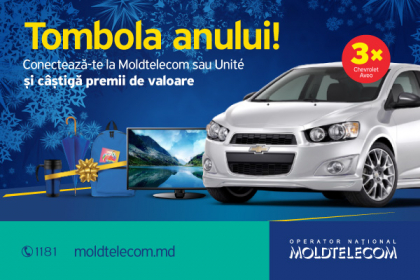 Automobile, televizoare si seturi de cadouri - premiile de iarna de la Moldtelecom