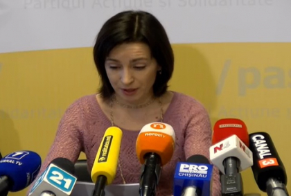 URMARESTE LIVE. Liderul PAS Maia Sandu sustine o conferinta de presa URMARESTE LIVE. Liderul PAS Maia Sandu sustine o conferinta de presa