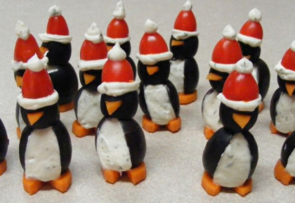 Rasfat de Sarbatori pentru cei mici: Pinguini cu crema de branza Rasfat de Sarbatori pentru cei mici: Pinguini cu crema de branza