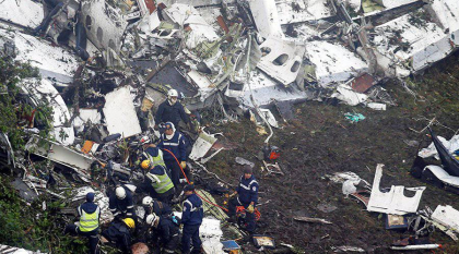 Accidentul aviatic din Columbia: O parte din echipaj nu avea autorizatie pentru a efectua zborul