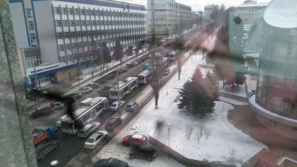 Motivul pentru care zeci de troleibuze au stat paralizate pe strada Stefan cel Mare: In zona s-au format ambuteiaje - FOTO