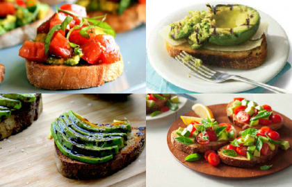 Gustari cu avocado. 4 bruschete incantatoare de post Gustari cu avocado. 4 bruschete incantatoare de post