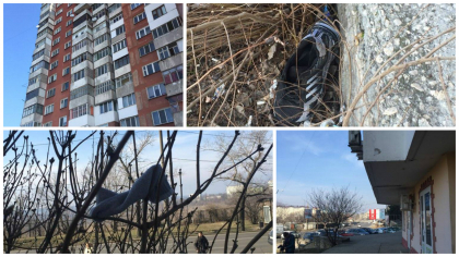 Locul in care au fost gasiti fara suflare cei doi adolescenti care s-ar fi aruncat de pe un bloc cu 18 etaje din capitala: "Sa nu ne judece nimeni, asa am decis noi!". Un barbat ar fi vazut momentul in care cei doi cadeau - GALERIE FOTO