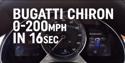 Asa arata 1500 CP in actiune: Uite cat de repede accelereaza noul Bugatti Chiron - VIDEO 