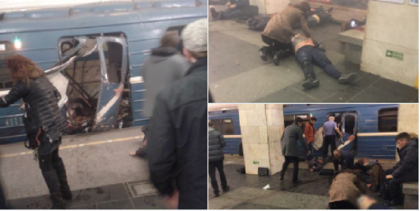 Explozie cu 10 morti si 37 de raniti, la metroul din Sankt Petersburg. Ar fi vorba despre un atac sinucigas - FOTO/VIDEO
