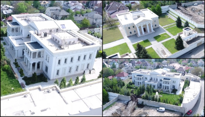 Parca ar fi filmate pe Coasta Azur din Monaco. Castele impunatoare, construite in Chisinau, filmate cu drona. Cum arata palatele pe care rar le poti vedea la noi in tara - VIDEO