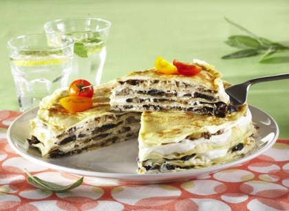 Tort de clatite cu ciuperci