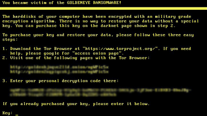 O noua amenintare cibernetica de tip ransomware, denumita GoldenEye. A infectat mai multe companii in Romania, iar in Ucraina mai multe institutii au fost deconectate de la internet - FOTO