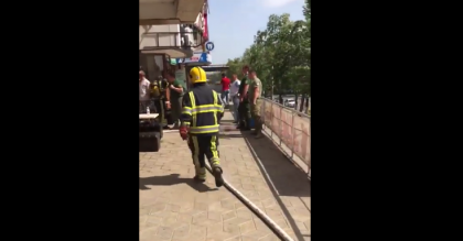 Incendiu in sectorul Botanica. "A luat foc uleiul dintr-un restaurant fast-food din capitala"- VIDEO