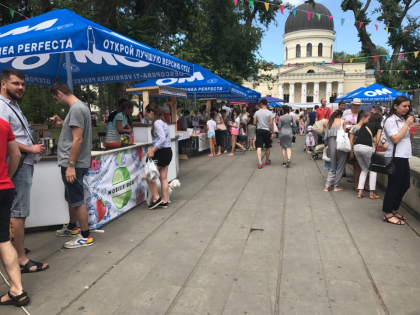 Festivalul pomusoarelor in scuarul Catedralei. Agricultorii din mai multe zone ale tarii au adus mure, coacaza si zmeura, pe langa au fost gatite clatite Festivalul pomusoarelor in scuarul Catedralei. Agricultorii din mai multe zone ale tarii au adus mure, coacaza si zmeura, pe langa au fost gatite clatite