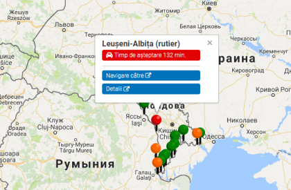 Trafic ingreunat la punctul de trecere Leuseni. Cat timp au de asteptat soferii la coada
Trafic ingreunat la punctul de trecere Leuseni. Cat timp au de asteptat soferii la coada
