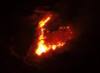 Incendiu urias la intrare in Ghidighici. "Flacarile sunt inalte de cativa metri" - VIDEO