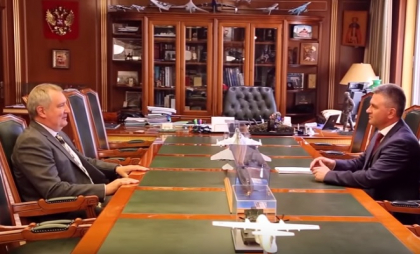Liderul de la Tiraspol, Vadim Krasnoselski s-a intalnit cu vicepremierul rus Dmitri Rogozin la Moscova - VIDEO