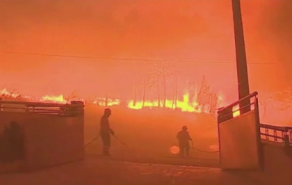 Incendiu in Groenlanda, desi 80% din suprafata e acoperita cu gheata