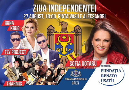 Se intrec la concerte de Ziua Independentei. Primarul de Orhei Ilan Sor promite un show aviatic - in premiera pentru RM , iar Renato Usatii anunta ca o va aduce pe Sofia Rotaru