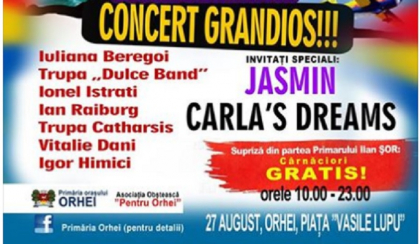 Jasmin si Carla\'s Dreams, carnaciori gratis si show aviatic - in premiera pentru Republica Moldova. Asta promite Ilan Sor de ziua Independentei, la Orhei - FOTO Jasmin si Carla\'s Dreams, carnaciori gratis si show aviatic - in premiera pentru Republica Moldova. Asta promite Ilan Sor de ziua Independentei, la Orhei - FOTO