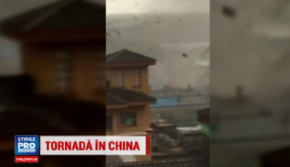 O tornada a ravasit un orasel din nord-estul Chinei O tornada a ravasit un orasel din nord-estul Chinei