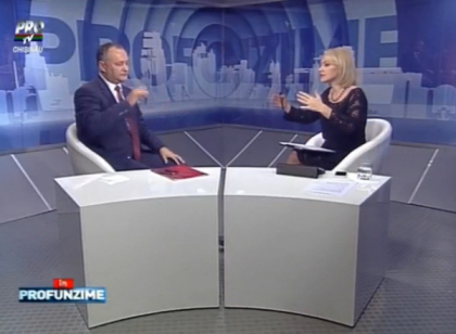 URMARESTE LIVE. Presedintele Igor Dodon este invitatul Lorenei Bogza, astazi, la emisiunea InPROfunzime URMARESTE LIVE. Presedintele Igor Dodon este invitatul Lorenei Bogza, astazi, la emisiunea InPROfunzime