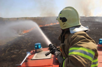 Incendiu de vegetatie in apropiere de localitatea Sociteni, raionul Ialoveni. Trei autospeciale au luptat cu flacarile - GALERIE FOTO/VIDEO