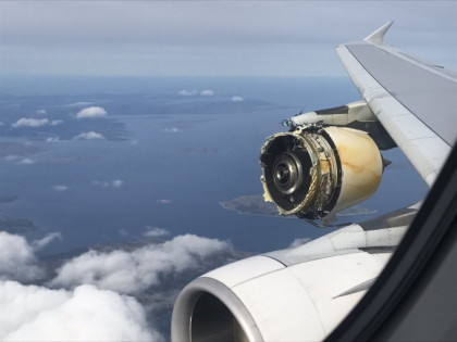 Un avion Air France a aterizat de urgenta dupa ce unul dintre motoare a cedat