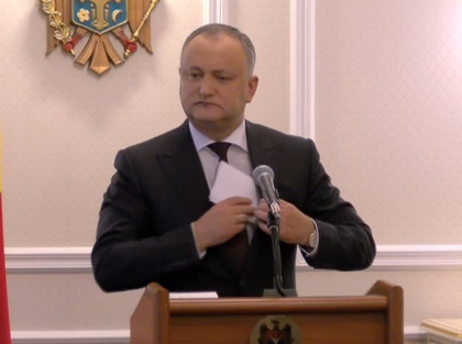 Dodon, dupa decizia CC: "Eu nu semnez niciun decret cu care nu sunt de acord. Sa semneze Candu si Filip. Eu nu am de gand sa cedez"
