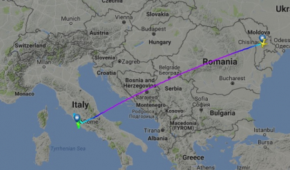 O ora de cosmar pentru pasagerii cursei Chisinau - Roma. Ajunsa deasupra capitalei italiene, din cauza cetii, aeronava a reusit sa aterizeze abia la a 3-a incercare: ingroziti, moldovenii s-au apucat de maini si s-au rugat