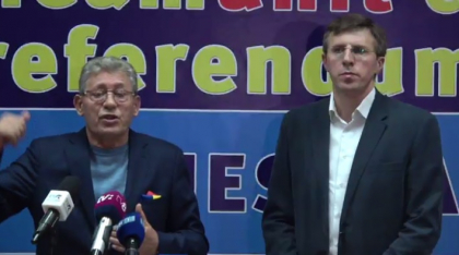 Declaratiile lui Dorin Chirtoaca si ale lui Mihai Ghimpu, dupa referendumul esuat de demitere a primarului general: "Vreau sa multumesc locuitorilor Chisinaului pentru ca nu s-au lasat prostiti"