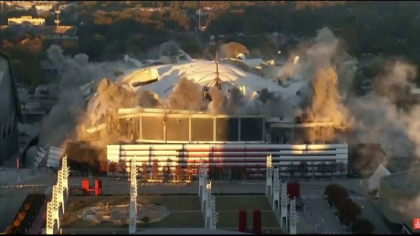 Un stadion din SUA a fost demolat in doar 15 secunde