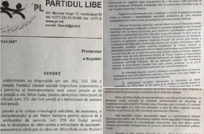 Liberalii vor depune la Procuratura Generala un denunt impotriva primarului interimar. Acestia o acuza pe Silvia Radu de samovolnicie. Munteanu: "Solicitam si examinarea actiunilor viceprimarului Nistor Grozavu" \\ DOC Liberalii vor depune la Procuratura Generala un denunt impotriva primarului interimar. Acestia o acuza pe Silvia Radu de samovolnicie. Munteanu: "Solicitam si examinarea actiunilor viceprimarului Nistor Grozavu" \\ DOC