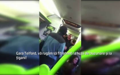 "Atentie la tigani si la hotii de buzunare!" Anuntul care a fost facut intr-un tren din Anglia, inainte de-a intra in gara