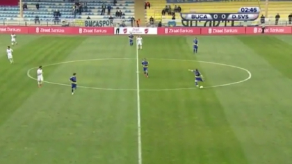 Gol ce-ti taie respiratia in Cupa Turciei. Un fundas al echipei Budjaspor a marcat fabulos chiar in apropiere de linia de corner Gol ce-ti taie respiratia in Cupa Turciei. Un fundas al echipei Budjaspor a marcat fabulos chiar in apropiere de linia de corner