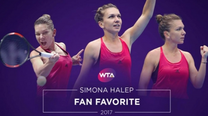 Este lidera mondiala, dar e si numarul 1 in inimile suporterilor. Halep a castigat premiul WTA de Favorita a Fanilor 2017 Este lidera mondiala, dar e si numarul 1 in inimile suporterilor. Halep a castigat premiul WTA de Favorita a Fanilor 2017