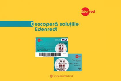 Compania franceza EDENRED lanseaza tichetele de masa in
Republica Moldova Compania franceza EDENRED lanseaza tichetele de masa in
Republica Moldova