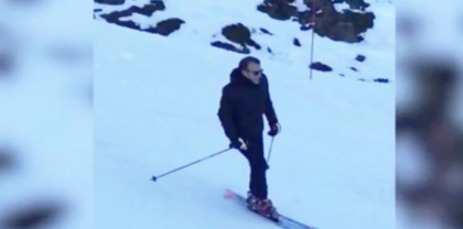 Emmanuel si Brigitte Macron, vacanta la schi in Pirinei - VIDEO
