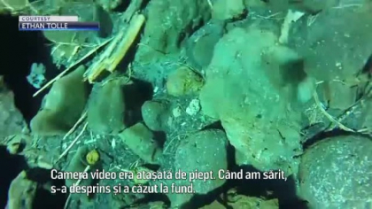 A gasit o camera video pe fundul unui lac. Ce a aflat cand a vrut sa o inapoieze