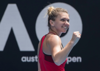 Simona Halep s-a calificat in sferturile Australian Open - VIDEO