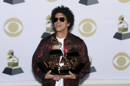 Premiile Grammy: Bruno Mars, marele castigator. Moment anti-Trump la care a participat si Hillary