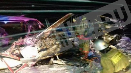 Imagini groaznice de la accidentul din Rusia, in care trei moldoveni si-au pierdut viata, iar altul se afla in stare grava la spital - GALERIE FOTO