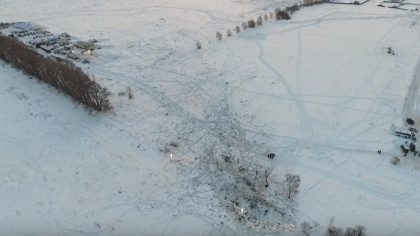 Avionul prabusit in Rusia era intact inainte de impactul cu solul. Filmare cu drona - VIDEO Avionul prabusit in Rusia era intact inainte de impactul cu solul. Filmare cu drona - VIDEO