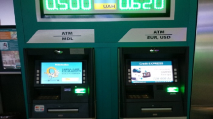 Bancomatele FinComBank elibereaza euro, dolari SUA si lei moldovenesti