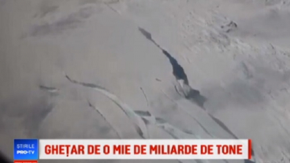 Primele imagini cu iceberg-ul de patru ori mai mare decat suprafata Londrei - FOTO