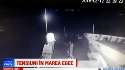 Conflict intre Turcia si Grecia, dupa ce un doua vase s-au ciocnit, in Mareea Egee. Presa a obtinut imagini