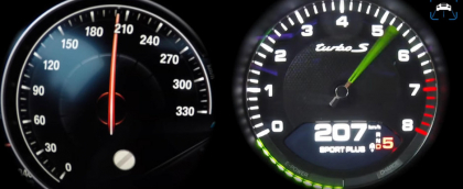Cum se descurca un BMW Seria 7 cu motor V12 impotriva unui Panamera hibrid. Uite aici lupta pana la 290 de km/h - VIDEO
