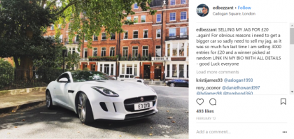 Un britanic isi vinde masina de lux, un Jaguar, cu 20 de lire. Metoda prin care aduna bani - FOTO